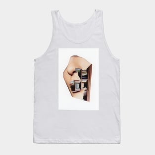 Book Face Tank Top